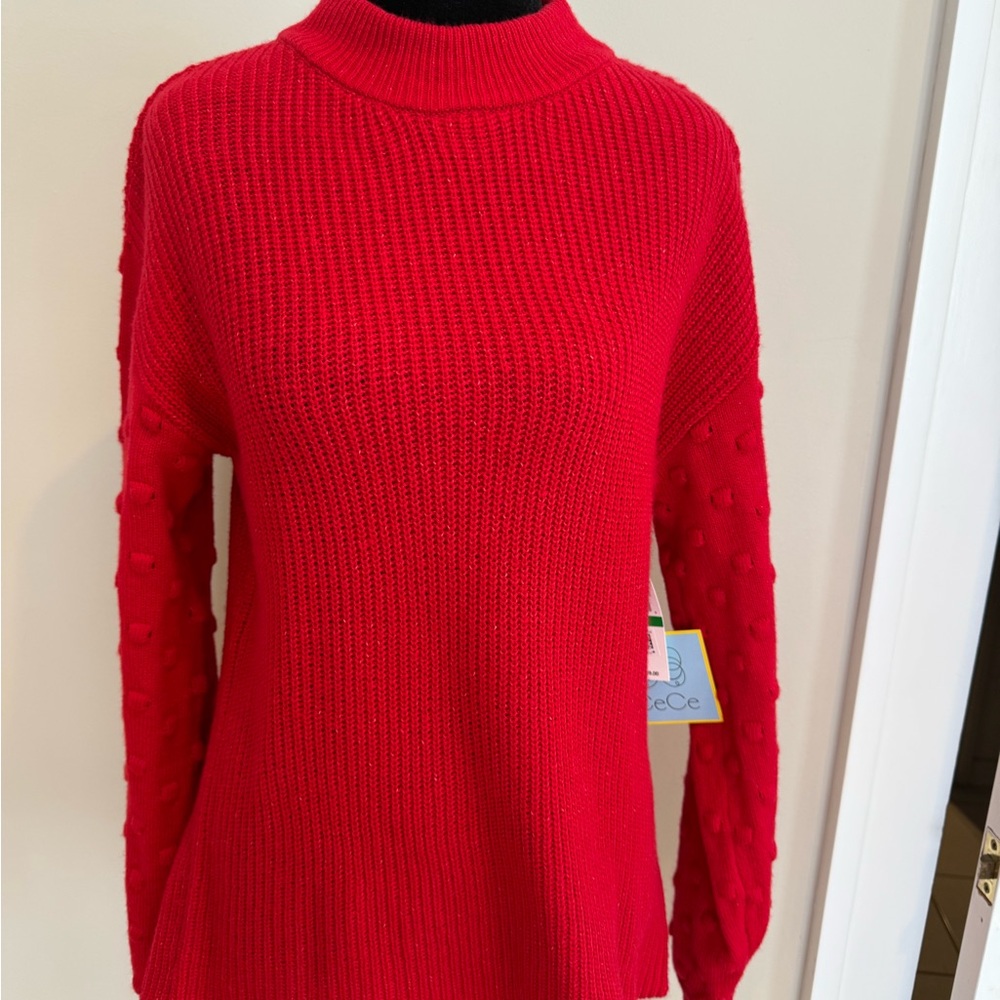 Stylish Chic CeCe Red Sweater Size L